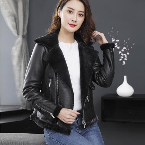 TEXIWAS Women's Sheepskin Coats