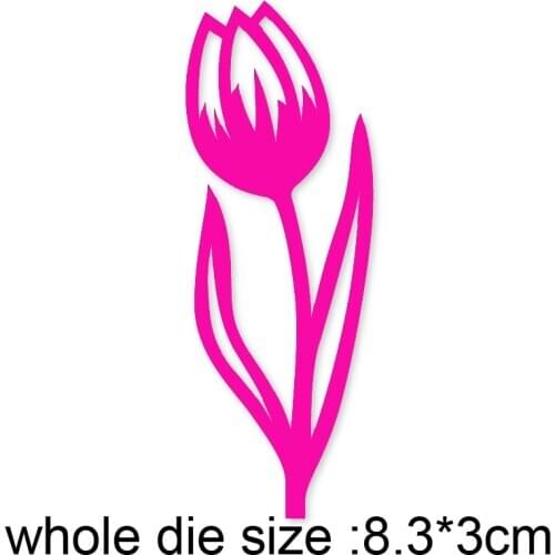Tulip Flower Lace Love Metal Cutting Dies Stencils For DIY Scrapbooking Decor Embossing Handcraft Die Cutting Template 2020 New