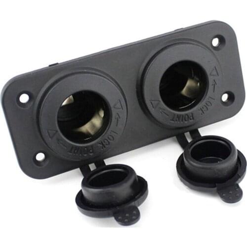 USB Car Charger Lighter Socket Splitter Waterproof 12V Car Charger Power Adapter Outlet Multifunctional Car Interior Accessories