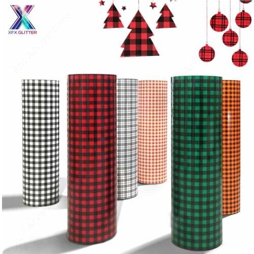 XFX HTV 25X150cm Iron-on Vinyl HTV Leopard Pattern Heat Transfer Vinyl for St Patricks Day Christmas T-Shirts Fabric Craft DIY