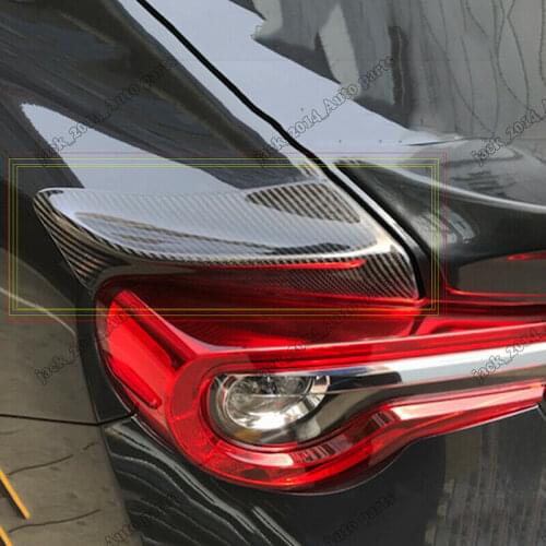 Real Carbon Fiber Tail Light Rear Eyebrows Cover Fit for Toyota GT86 Subaru BRZ