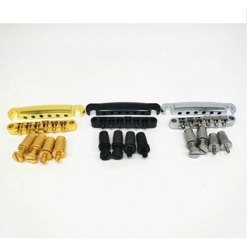 1 Set for Epiphone LP Gibson SG Guitar Tune-O-Matic Zinc Alloy Bridge Tail Stop Repair Tool Parts Replacement