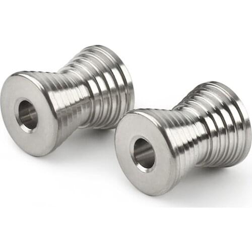 1PCS Outdoor EDC Bead Horn Mini Titanium Alloy Knife Beads Paracord Umbrella Rope