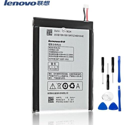 100% Original Lenovo P780 Battery BL211 4100MAh Replacement Battery For Lenovo P780 Smartphones Replacement Batteries
