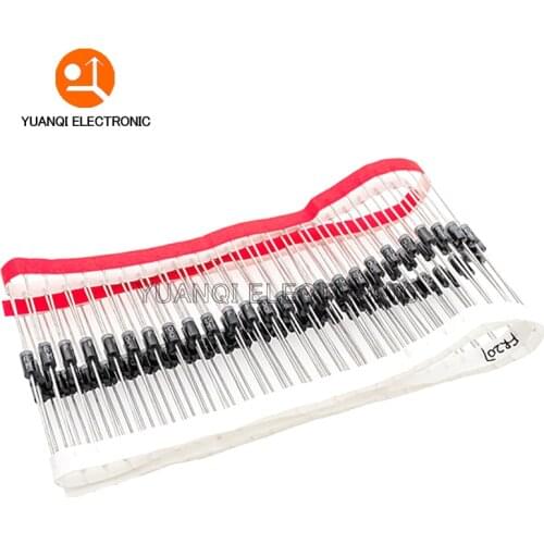 100pcs FR207 2A 1000V DO-15 Fast Recovery Rectifier Diode