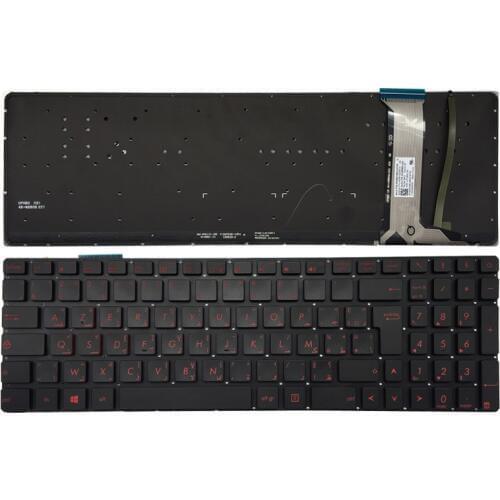 Arabic/Arabic French backlit laptop keyboard for ASUS N551 N551J N551JB N551JK N551JM N551JQ G551 G551J G551JK G551JM G551JW