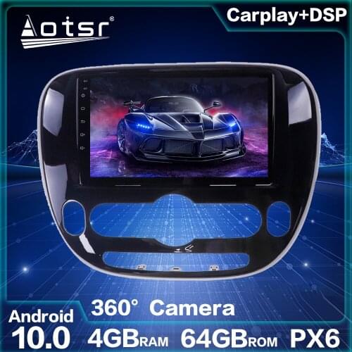 For KIA SOUL 2 2013+ Android Radio Car Multimedia Player Car Radio GPS Navigation Android 10.0 4GB 64G PX6 Auto Stereo Head Unit