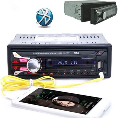 Radio cassette player 12V Car radio FM radio car audio bluetooth Stereo Player Phone AUX-IN MP3 FM USB 1 Din car mp3 Autoradio 8