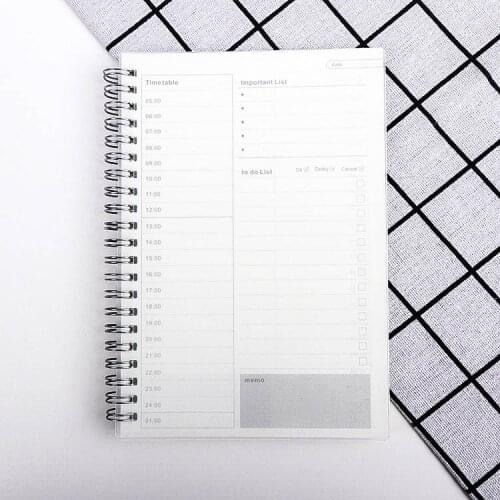 A5 Planning Book Time Management Self Discipline Schedule Book Daily Planner Organizer Study Planner Day Planner Book Notebook