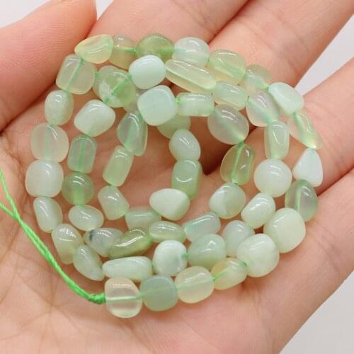 100% Natural Stone Beads Irregular Shape Green Jades Loose Bead for Fashion Jewelry Making Bracelet Necklace Supplies