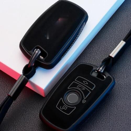 Leather TPU Key Case For BMW Key Case F20 F30 F11 F07 F80 F21 F10 X5 X6 3 5 Series For Bmw F30 Key Cover keychain