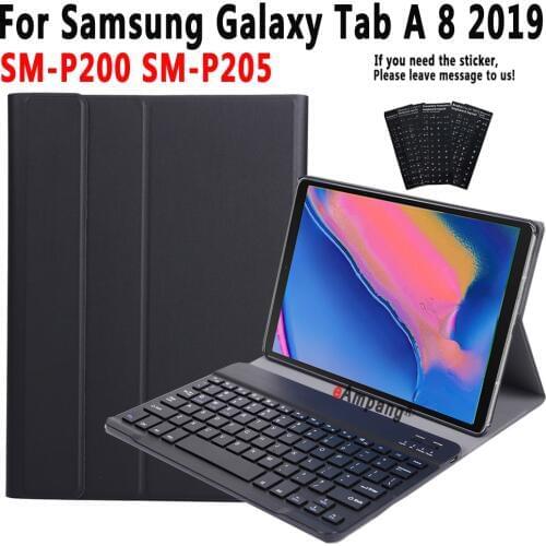 Case Keyboard For Samsung Galaxy Tab A 8 Plus 2019 SM-P200 SM-P205 P200 P205 Case for Samsung Tab A 8 2019 Keyboard Cover +Pen
