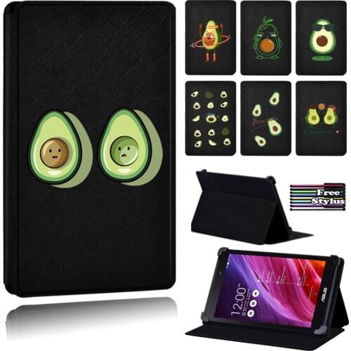 New Avocado Cartoon Flip Stand Tablet Case Fit Asus Memo Pad 7/Memo Pad HD 7 ME173X ME173/Memo Pad 10 ME102A ME103K/Pad 8 Me181C
