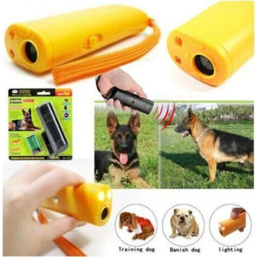 Training Dog Led Ultrasonic Anti Bark Barking Light Device Stop Control Collar M