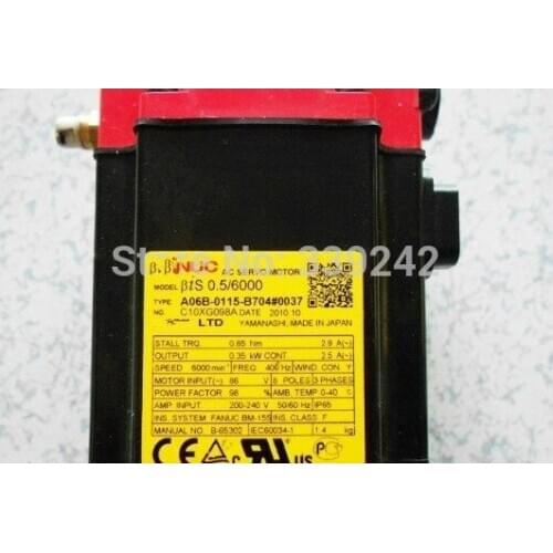 USED 100% TESTED A06B-0114-B704#0037 SERVO MOTOR A06B-0114-B704#0037
