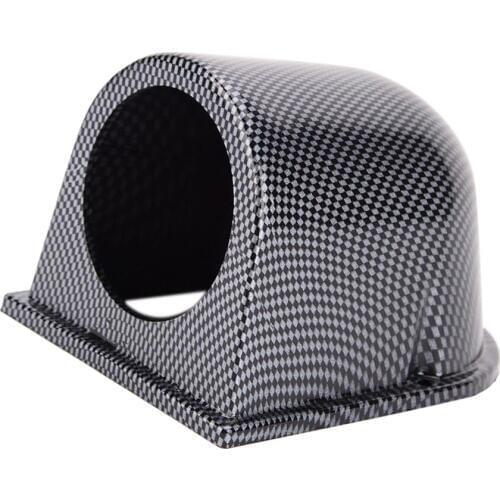 Carbon 2'' 52mm Car Motorcycle Universal Single Dash Gauge Pod Mount Holder Side