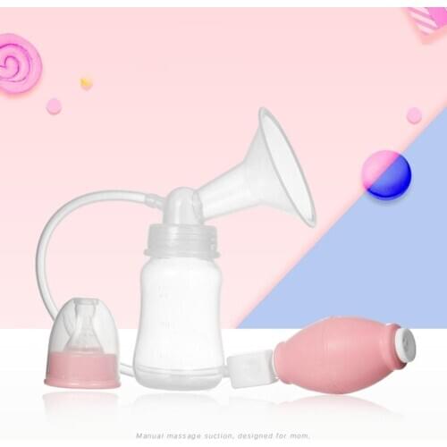 Powerful Easy Use Sucking Manual Design Feeding Breast Pumps Large Suction Breast Massage Milk Sucker Puller Milker Pump