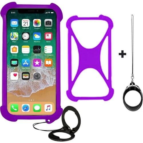 Soft TPU Case for Blackview A60 80 Pro A30 A20 A10 A5 ShockProof Cover Silicone Bumper Case with Ring Holder Lanyard Strap
