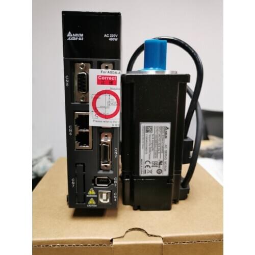 ECMA-C10604RS+ASD-A2-0421-L ASDA-A2 AC servo motor driver kits 0.4kw 400W 3000rpm 1.27Nm 60mm frame