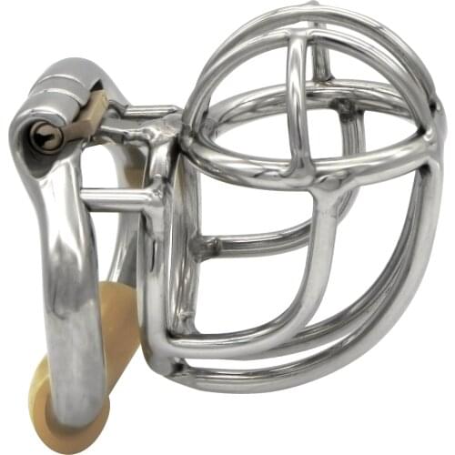 Reverse Design Stainless Steel Stealth Lock Male Chastity Device,Cock Cage,Penis Lock,Cock Ring,Chastity Belt,S071