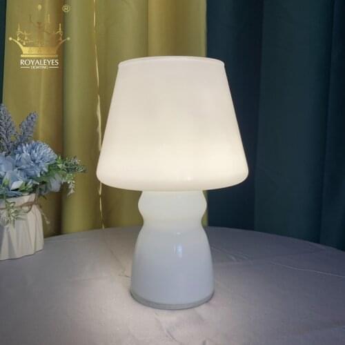 Nordic Modern Smoke Grey Glass Table Lamp Bedside Bedroom Living Room Stained Desk Lamp Hotel Decoration Cute Lamp Night Light