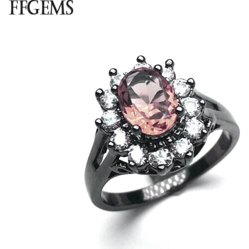 FFGems New Created Zultanite Rings Stone Color Change Fine Jewelry For Women Party Gift Box