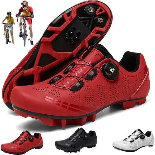 New Arrival Breathable Cycling Shoes MTB Outdoor Lightweight Racing Road Bike SPD Shoes Self-Locking Sports Bicycle Cleat Shoes