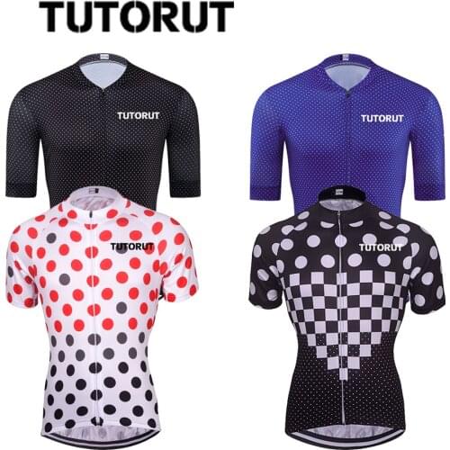 TUTORUT Professional Racing Suit Short-sleeved Mens Cycling Suit Breathable and Quick-drying Bicycle Mountain Bike Sportswear