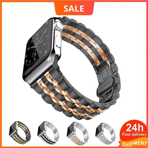 Watch strap for Apple Watch 6 5 4 44mm 40mm BandReplacement Bands Stainless Steel Link bracelet for iwatch 38mm 42mm wrist strap