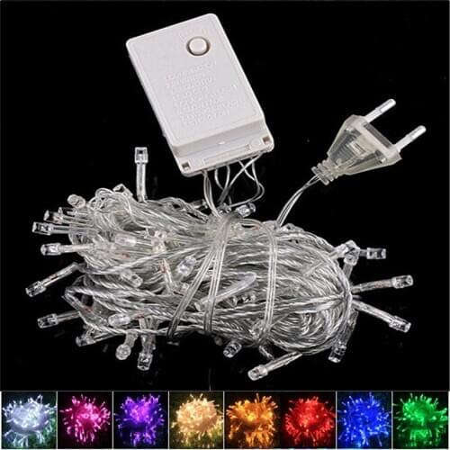 Xmas Outdoor christmas lights led string lights 100M 50M Luces Decoracion fairy light holiday lights lighting tree garland