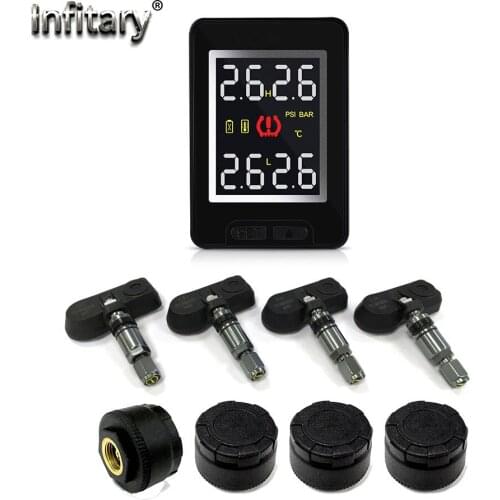Smart Car TPMS Tire Pressure Monitor System for Toyota Honda Nissan Mazda with 4 sensors Wireless Alarm Systems LCD Display