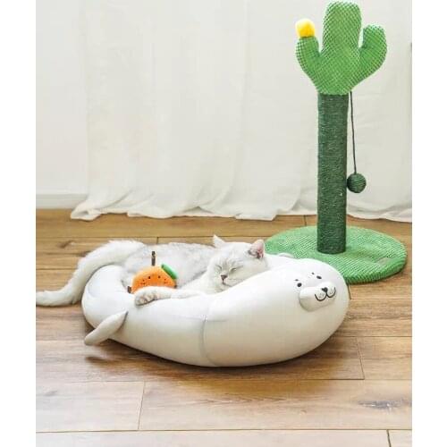 Easy To Accommodate 20KG Cat Comfortable Breathable Soft Light Delicate Embroidery Cats Mat Tовары для Kошек Pet Supplies