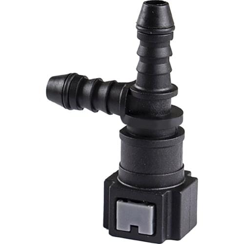 High Quality Black Nylon Automotive Fuel Line 7.89 ID6 F-Type 180 degree straight Coupling Female Quick Connector