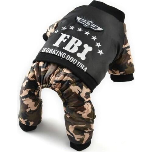 Winter Warm Pet Dog Clothes For Small Dogs Camouflage Printed Puppy Pet Coat Jackets Chihuahua Yorkie Jumpsuit Pet Dog Clothing
