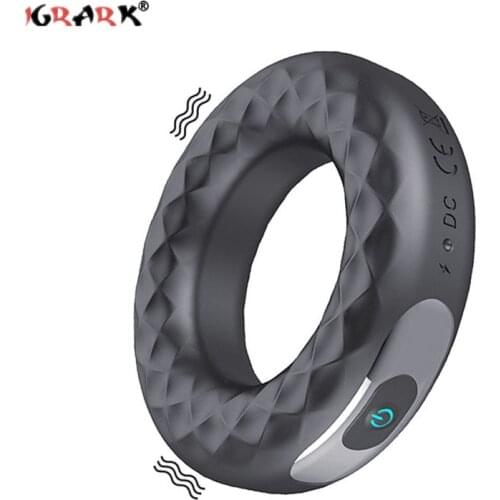 10 Vibrator Cockring Penis Enhancer Screaming Cock O Ring for Dick Male Men Masturbator Adult Sex Toys Vibrating Dual Cockring