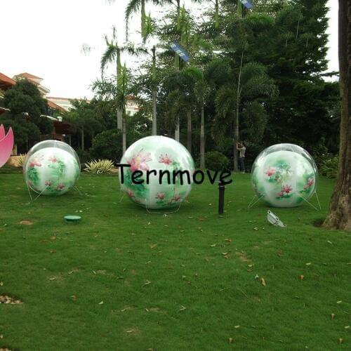 2m Giant double layer Inflatable balloon for Advertising,PVC Material ground Sphere, Big Balls for Sale
