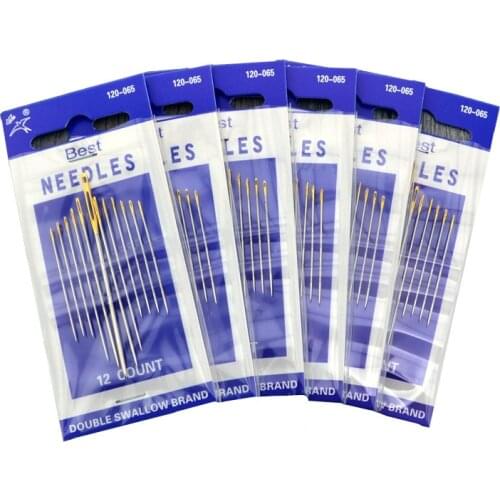 2Pack=(24pcs) High Quality Needles Leather Sewing Stitcher Thread Harness Craft Hand Stitch Tool AA7373