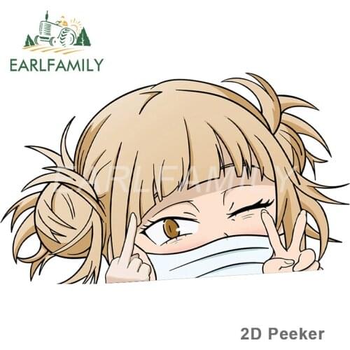 EARLFAMILY 13cm x 7.9cm for My Hero Academia Car Assessoires Stickers Trunk Decal Graffiti Vinyl Car Wrap Graffiti Waterproof