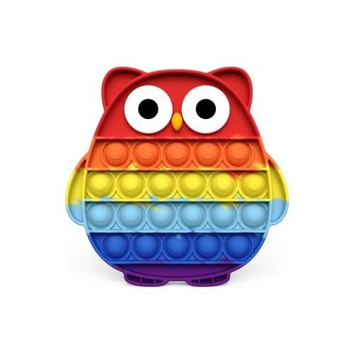 Strawberry Push Bubble Fidget Toys Adult Stress Relief Toy Antistress Pop Soft Squishy Anti-Stress Gift Anti Stress Box Gift