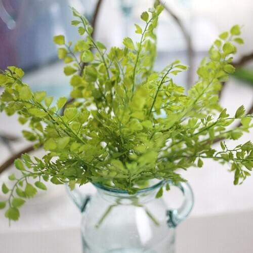 Artificial Plants Eucalyptus Grass Plastic Ferns Green Leaves Fake Flower Plant Wedding Home Decoration Table Decors