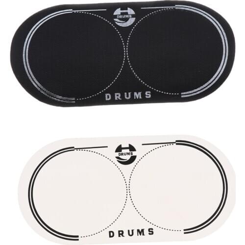 12.8x6.5cm Musical Double Bass Drum Patch for Drum Set Kit Parts Bass Drum Percussion Musical Instrument Parts Accessories