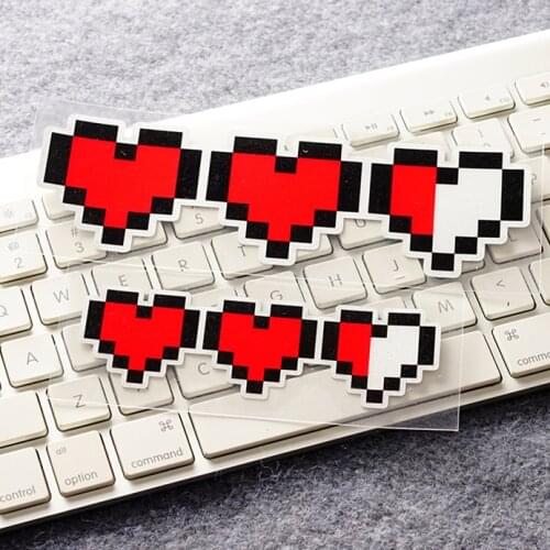 1PCS Lovely Love Heart Car Stickers Auto Bicycle Helmet DIY Tape Motorcycle Computer Phone Case Decals