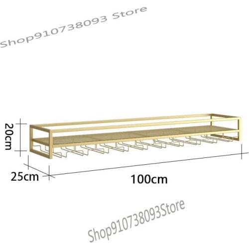 Wall-mounted wine rack wine glass rack hanging upside down goblet rack home wall wine cabinet iron wine rack wine rack