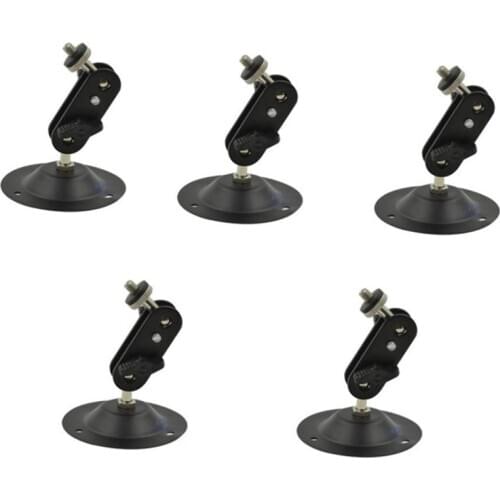 Camera Wall Mount Bracket,Monitor Holder,Black Speaker Brackets,Indoor Outdoor Ceiling Wall Mounts Projector Stand 5PCS