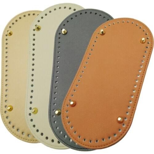 25x12cm Leather Bag Bottoms DIY Handmade Oval Long Bottom Bag Accessories for Knitting Bags handbag Crossbody Bags Bottom