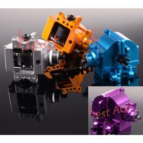 Aluminu Front/Rear Gear Box Complete 06063/06064 Upgrade For RC 1/10 HSP RedCat HSP 1/10 94122/94166/94188 NEW ENRON1:10