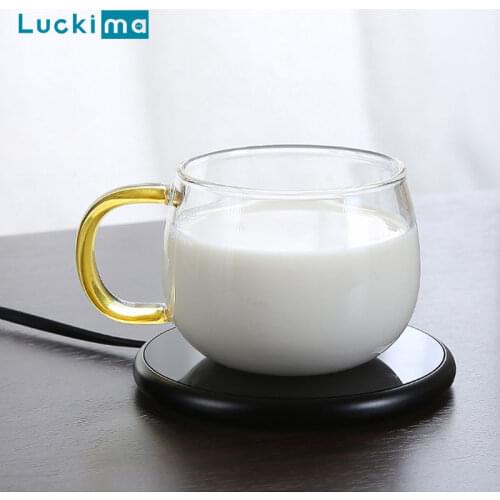 Coffee Mug Cup Warmer for Office Home Desk Use Cocoa Tea Water Milk Electric Beverage Warmer with Timer 2 Temperatures Settings