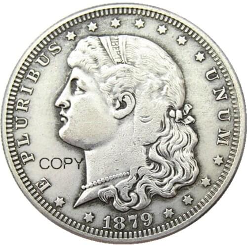USA 1879 Schoolgirl Dollar Patterns Silver Plated Copy Coin