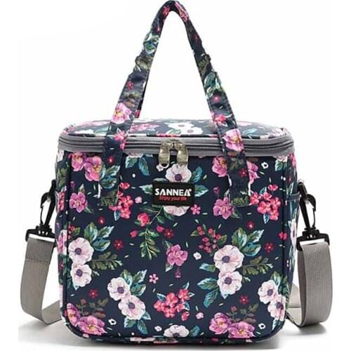 Portable 9L Lunch Bag Thermal Insulated Lunch Box Ice Cooler Tote Bento Pouch Leakproof Food Container for Work School Picnic