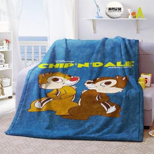 Disney Cartoon Characters Chicky and Deedy Cute Pattern Comfortable Soft Plush Blanket Children Adult Bed Sofa Airplane Supplies